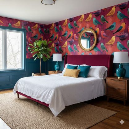 Solano Aviary Wallpaper