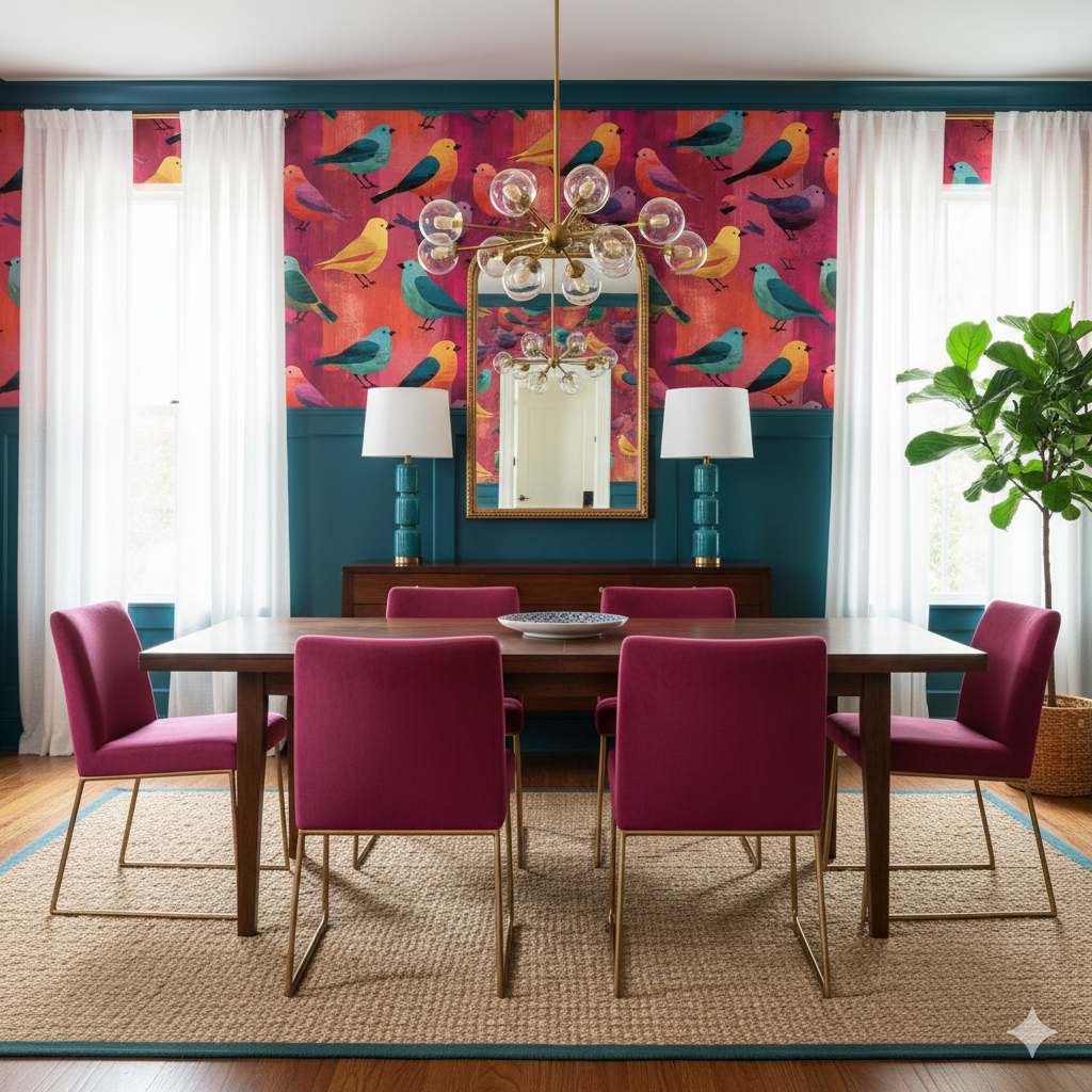 Solano Aviary Wallpaper