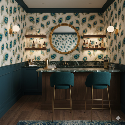 Aurum Plume Wallpaper