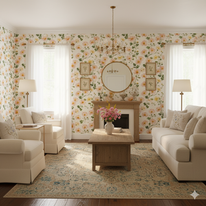 Blush Meadow Wallpaper