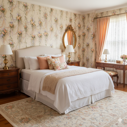 Rosette Cascade Wallpaper