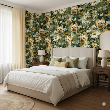 Meadow Yorkie Wallpaper