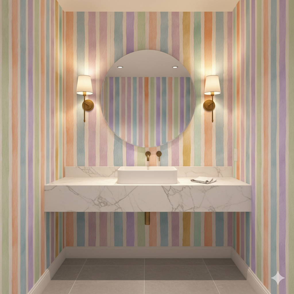 Pastel Promenade Wallpaper