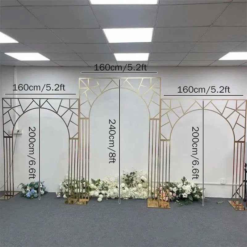 Geometric Arch Wedding Backdrop Decor Stand