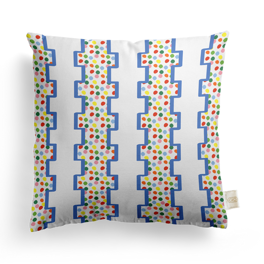 Geometric Leopard Pillow Cover | Featuring Navy Haven Colorway