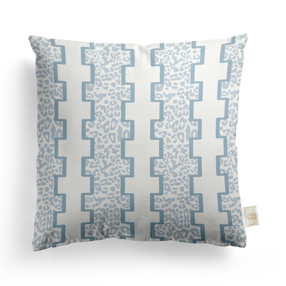 Geometric Leopard Pillow Cover | Featuring Fiesta Colorway