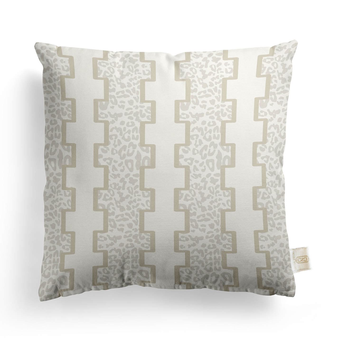 Geometric Leopard Pillow Cover | Featuring Fiesta Colorway