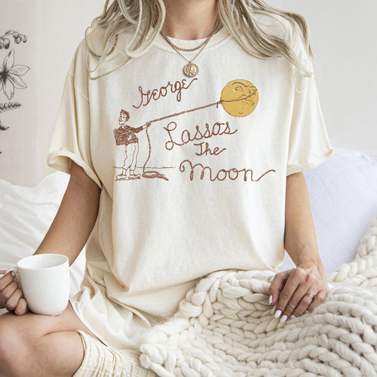 George Lassos The Moon, Wonderful Life, Christmas, Movie Comfort Color Tshirt Comfort Colors T-Shirt