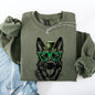 German Shepherd, Adorable Dog, St Patrick's Day, Lucky, Irish Sweatshirt