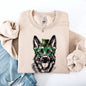German Shepherd, Adorable Dog, St Patrick's Day, Lucky, Irish Sweatshirt
