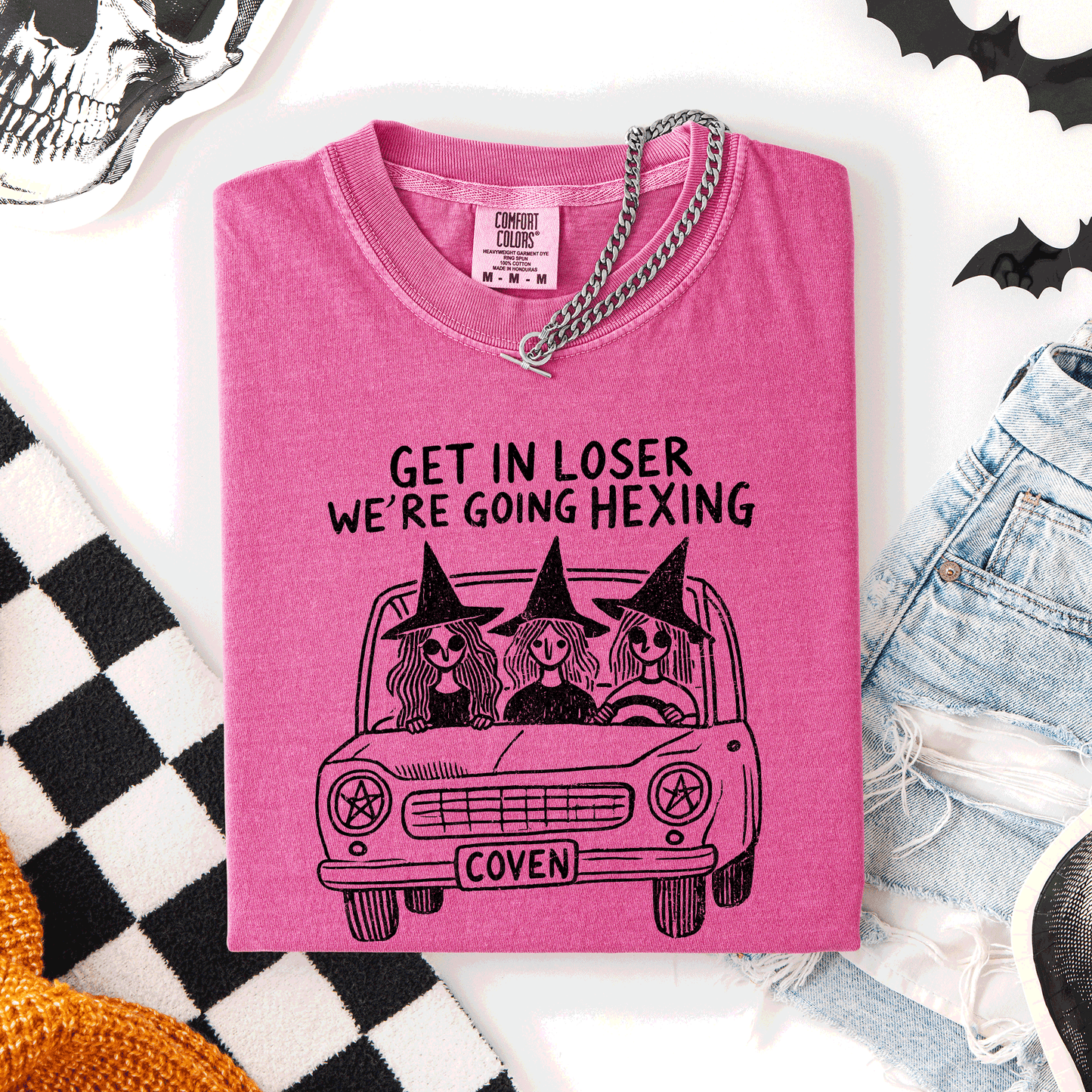 Get In Loser, We're Going Hexing, Witches, Halloween, Coven, Comfort Colors T-Shirt