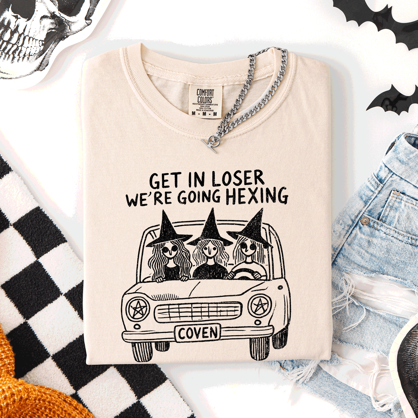 Get In Loser, We're Going Hexing, Witches, Halloween, Coven, Comfort Colors T-Shirt