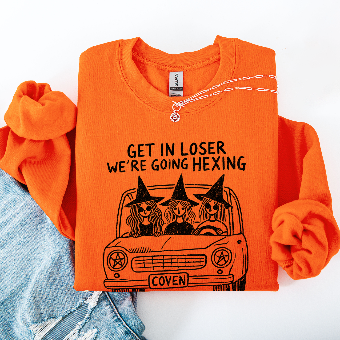 Get In Loser, We're Going Hexing, Witches, Halloween, Coven Sweatshirt