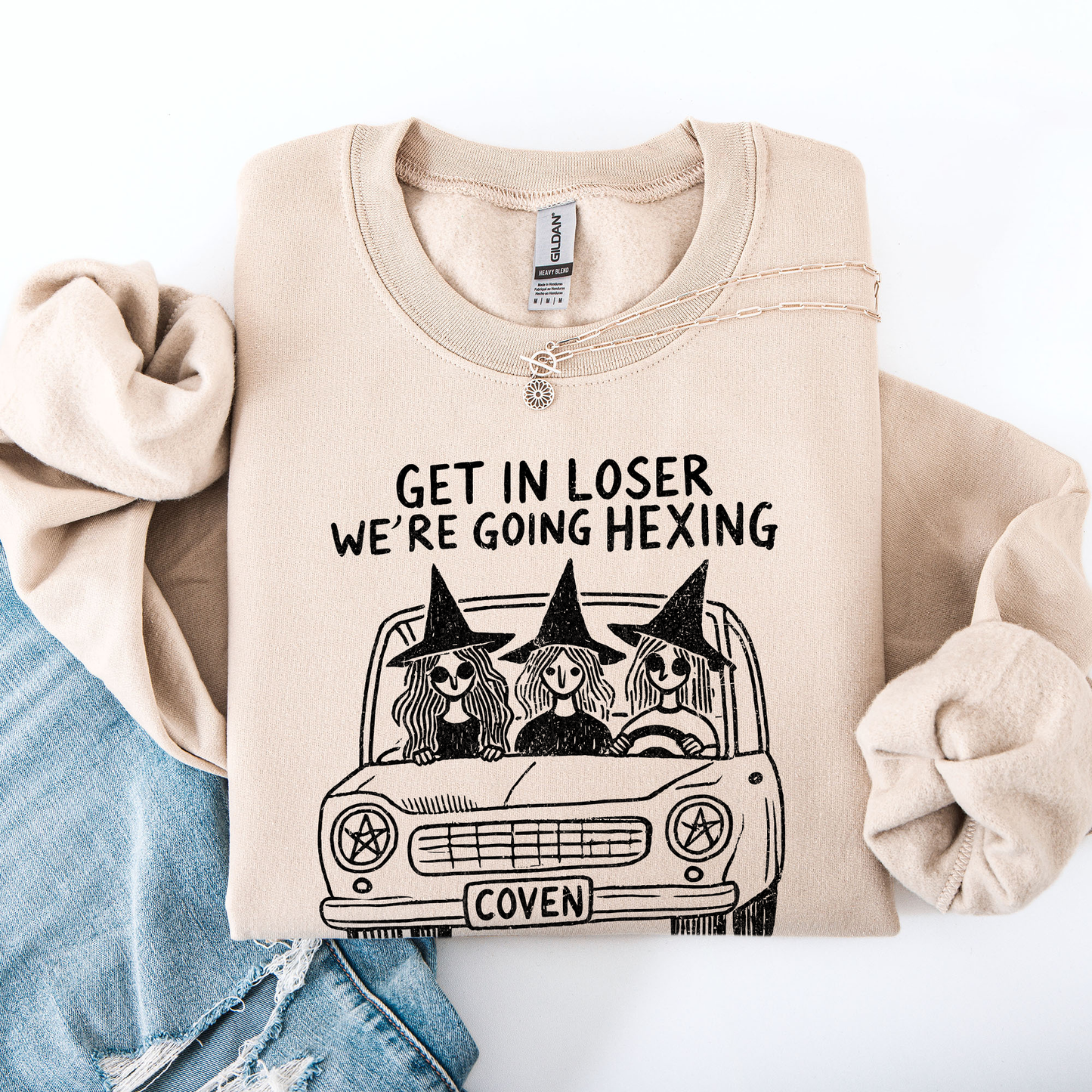 Get In Loser, We're Going Hexing, Witches, Halloween, Coven Sweatshirt