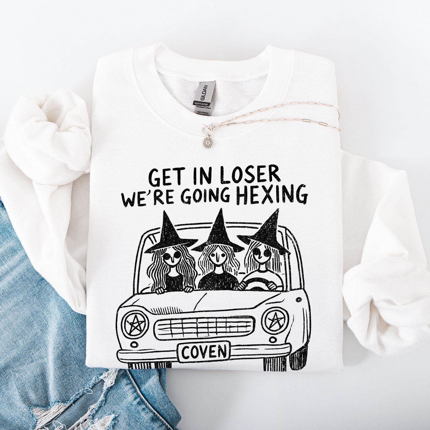 Get In Loser, We're Going Hexing, Witches, Halloween, Coven Sweatshirt