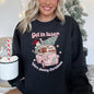 Get In Loser, We're Saving Christmas, Retro, Pink, Santa, Snowman Sweatshirt