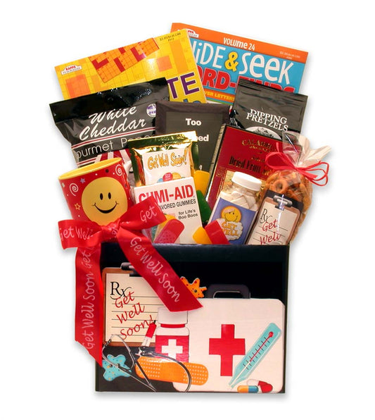 Doctor's Orders Get Well Gift Box - get well soon basket - get well