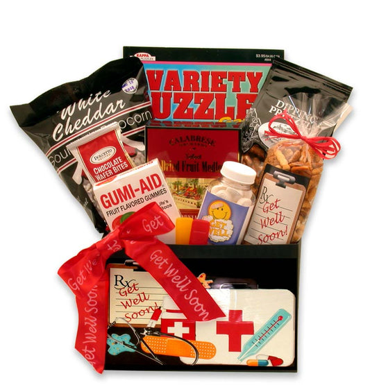 Doctor's Orders Get Well Gift Box - get well soon basket - get well