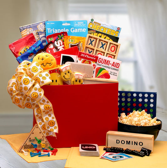 A Smile A Day Get Well Gift Box - get well soon basket -  get well