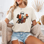 Ghost, Faux Quilt, Classic, Cute, Trad, Halloween, Fall, Autumn, Tshirt