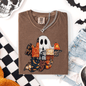 Ghost, Faux Quilt, Classic, Cute, Trad, Halloween, Fall, Autumn, Comfort Colors T-Shirt