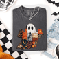 Ghost, Faux Quilt, Classic, Cute, Trad, Halloween, Fall, Autumn, Comfort Colors T-Shirt