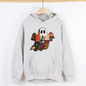 Ghost, Faux Quilt, Classic, Cute, Trad, Halloween, Fall, Autumn, Graphic Hoodie, Hooded Sweatshirt