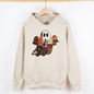 Ghost, Faux Quilt, Classic, Cute, Trad, Halloween, Fall, Autumn, Graphic Hoodie, Hooded Sweatshirt