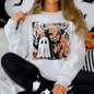 Ghost and Cow, Cute, Autumn, Halloween, Spooky, Fall Sweatshirt