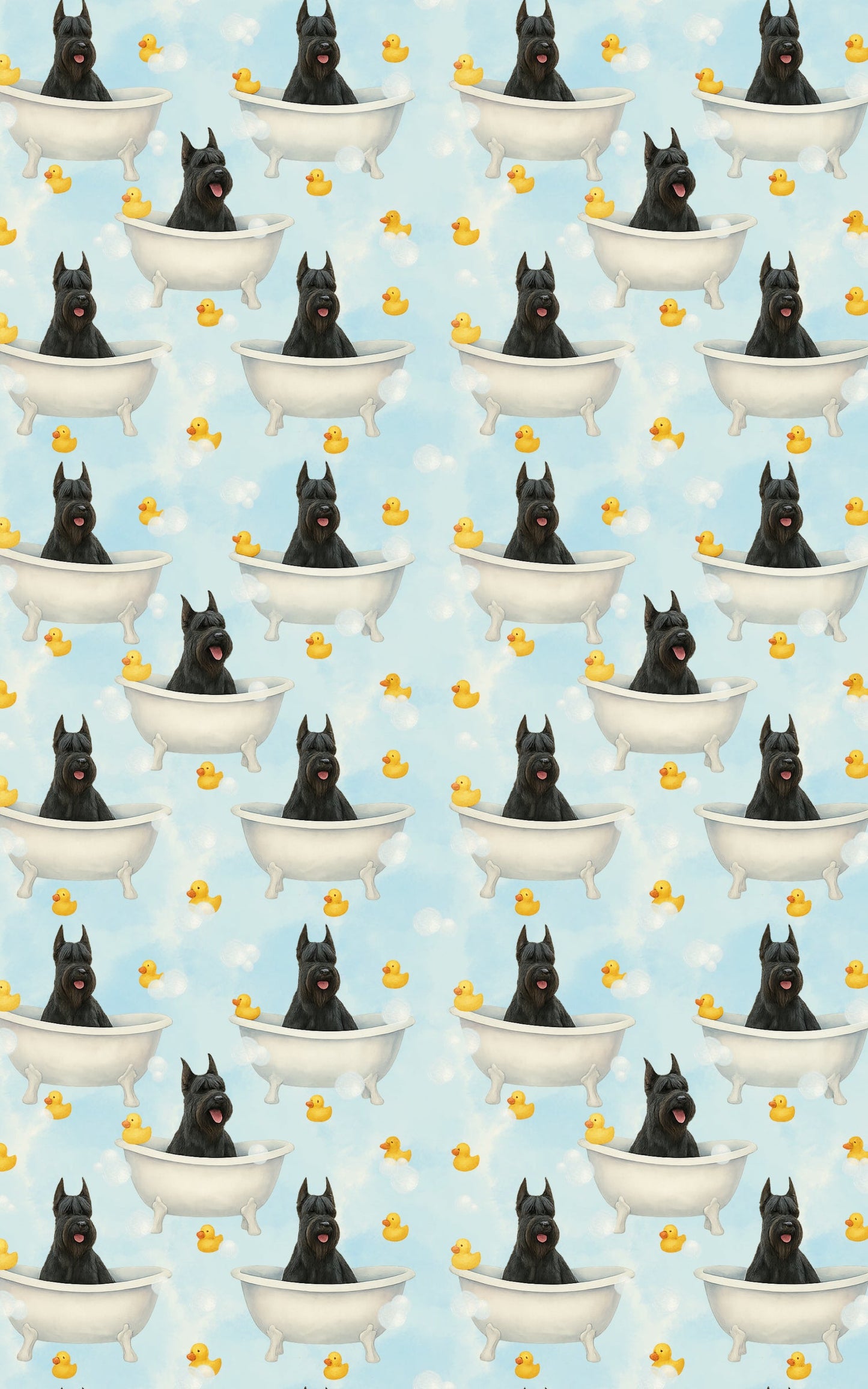 Rubber Ducky Giant Schnauzer Splash