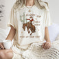 Giddy Up Jingle Horse, Cowboy Santa, Christmas, Desert, Cactus Comfort Colors Tshirt