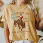 Giddy Up Jingle Horse, Cowboy Santa, Christmas, Desert, Cactus Comfort Colors Tshirt