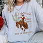 Giddy Up Jingle Horse Cowboy Sweatshirt