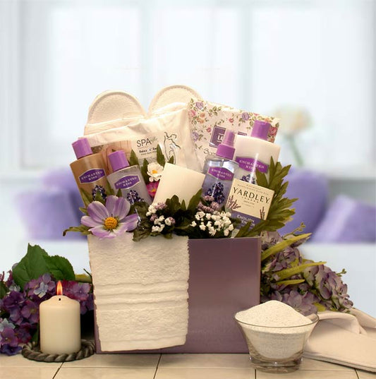 Spa Inspirations Bath & Body Gift Box - spa baskets for women gift