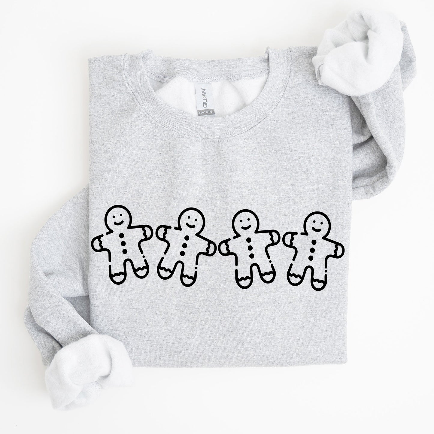 Gingerbread Men, Christmas, Cute, Classic, Traditional, Winter, Santa Sweatshirt