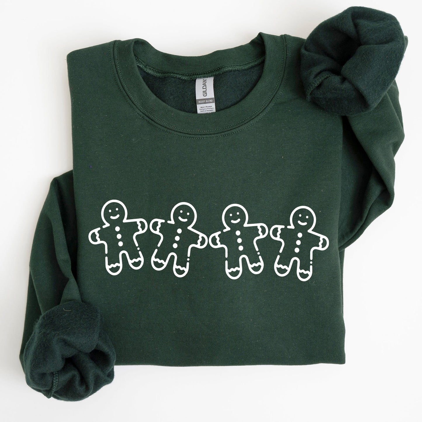 Gingerbread Men, Christmas, Cute, Classic, Traditional, Winter, Santa Sweatshirt