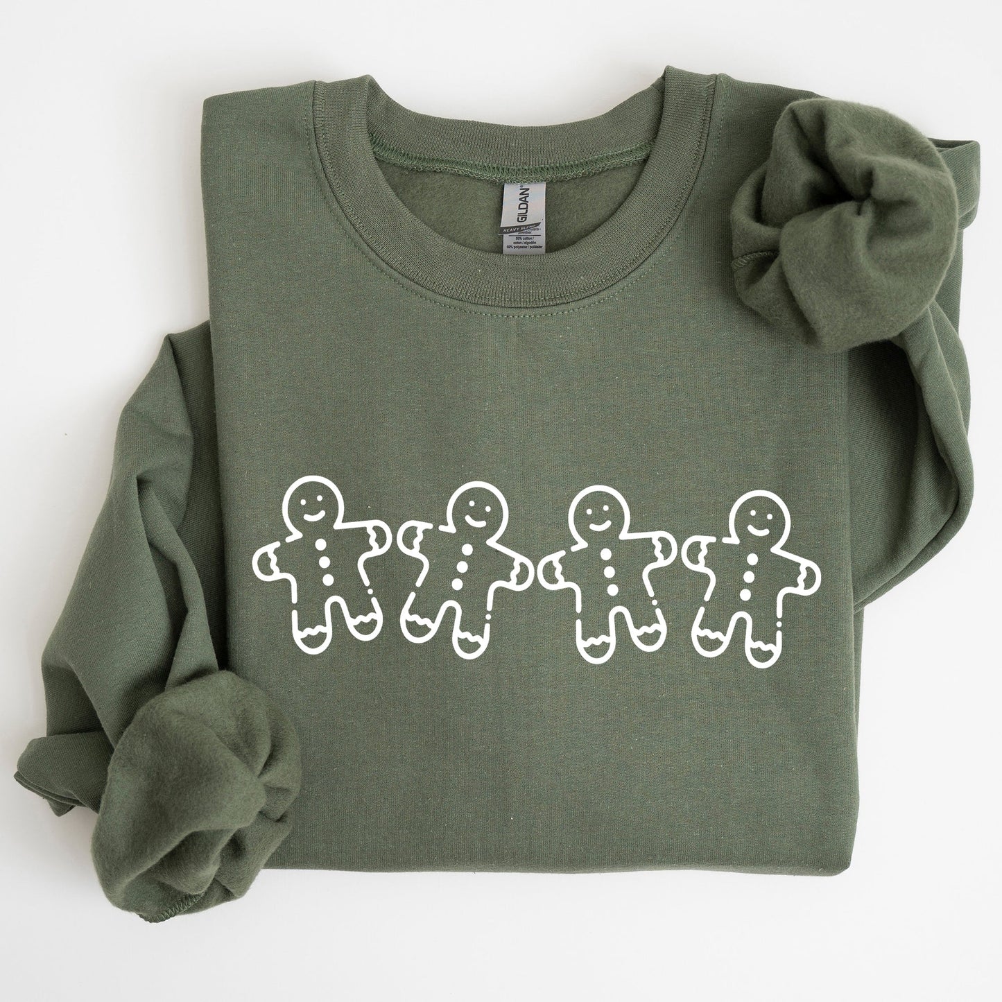 Gingerbread Men, Christmas, Cute, Classic, Traditional, Winter, Santa Sweatshirt