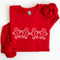 Gingerbread Men, Christmas, Cute, Classic, Traditional, Winter, Santa Sweatshirt
