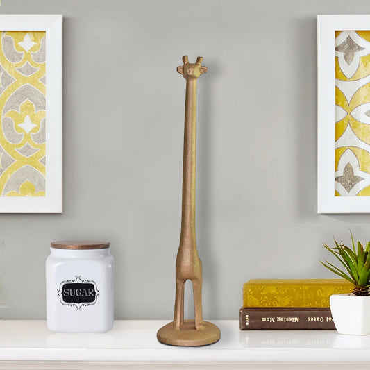 Giraffe Gold Paper Towel Holder, 17"