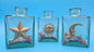 Glass Bottles with Shells – Coastal Decorative Accents Celestial Set of 3