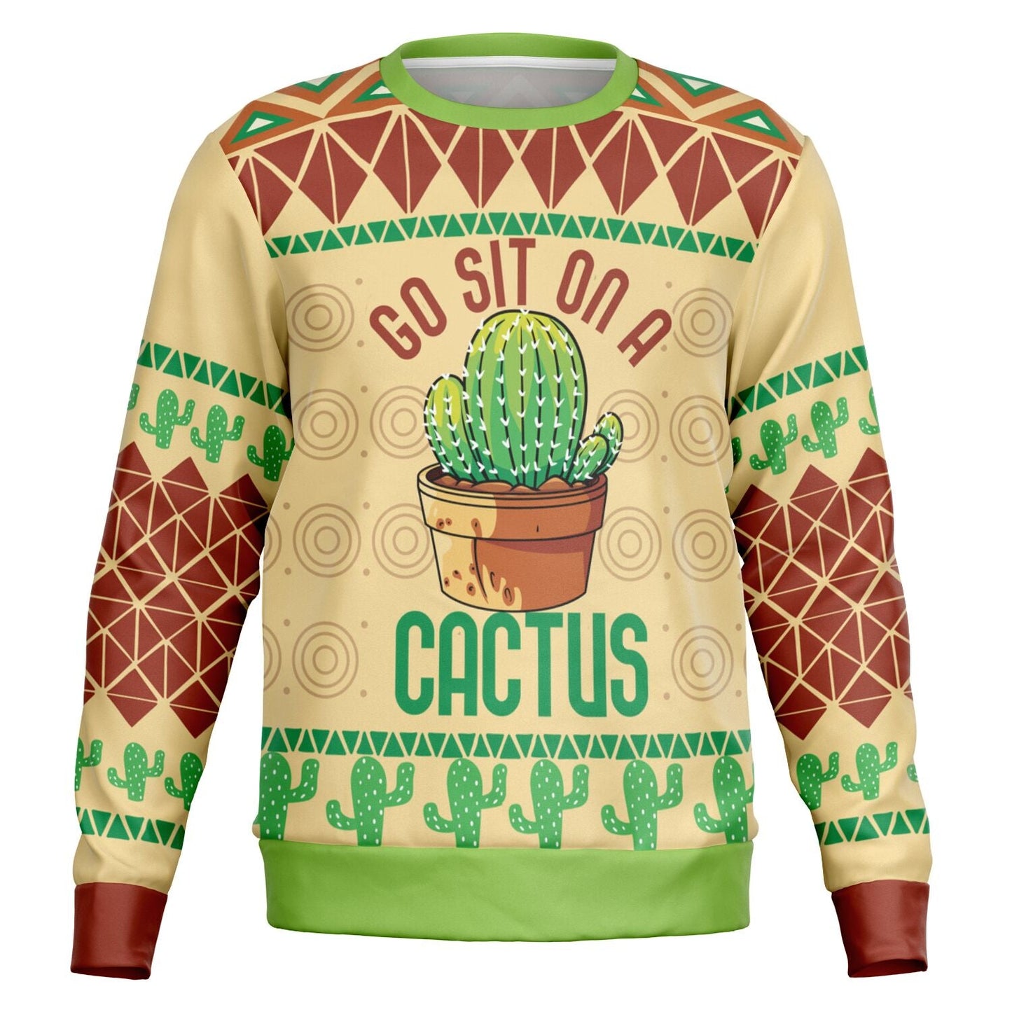 Go Sit on a Cactus Christmas Sweatshirt