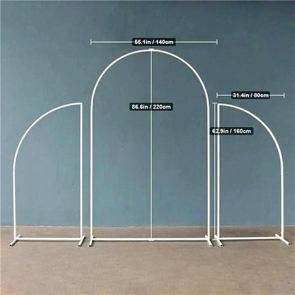 Gold Wedding Arch Decoration Backdrop 3-Piece