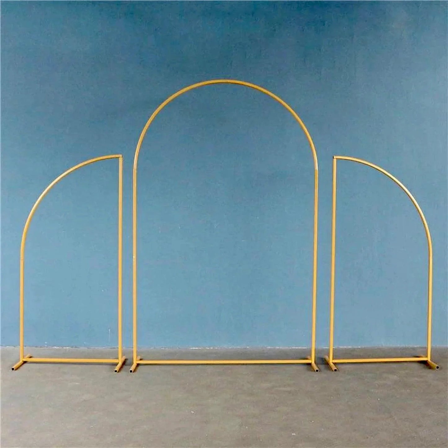 Gold Wedding Arch Decoration Backdrop 3-Piece
