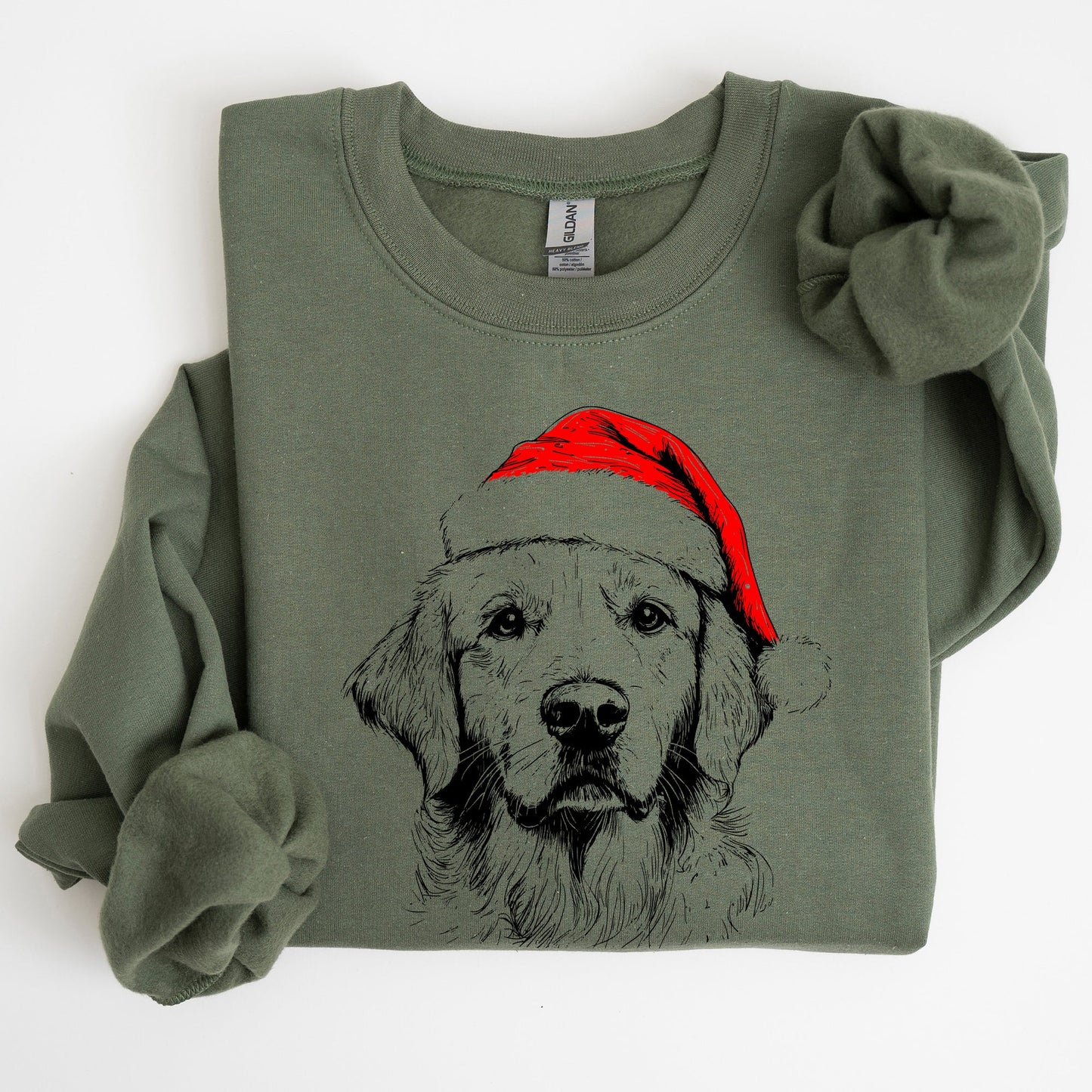 Golden Retriever, Santa, Dog, Christmas, Dog Lover, Pet Sweatshirt