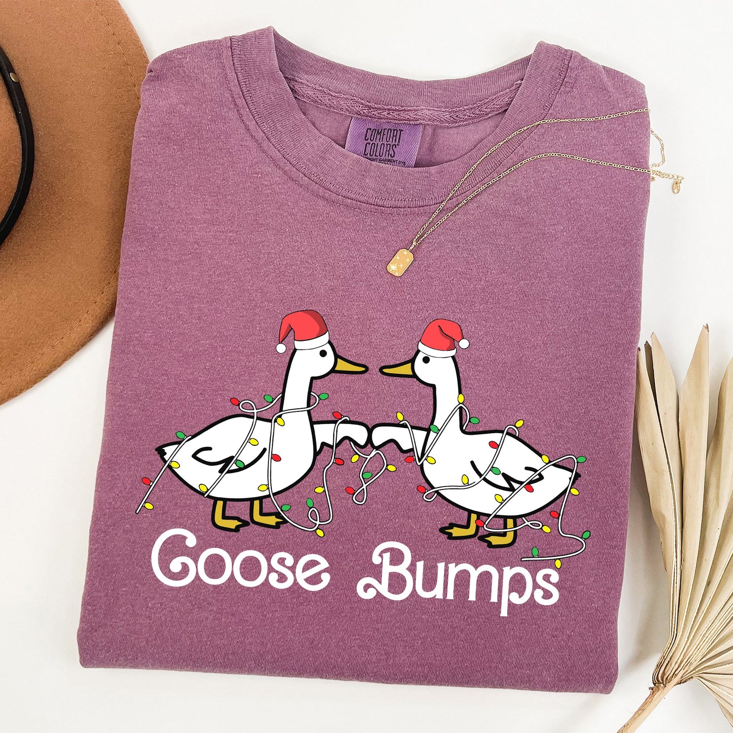 Goose Fist Bumps, Christmas, Santa, Cute, Funny, Xmas Tshirt Comfort Colors T-Shirt
