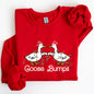 Goose Fist Bumps, Christmas, Santa, Cute, Funny, Xmas Sweatshirt
