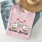 Goose Fist Bumps, Christmas, Santa, Cute, Funny, Xmas Tshirt Comfort Colors T-Shirt