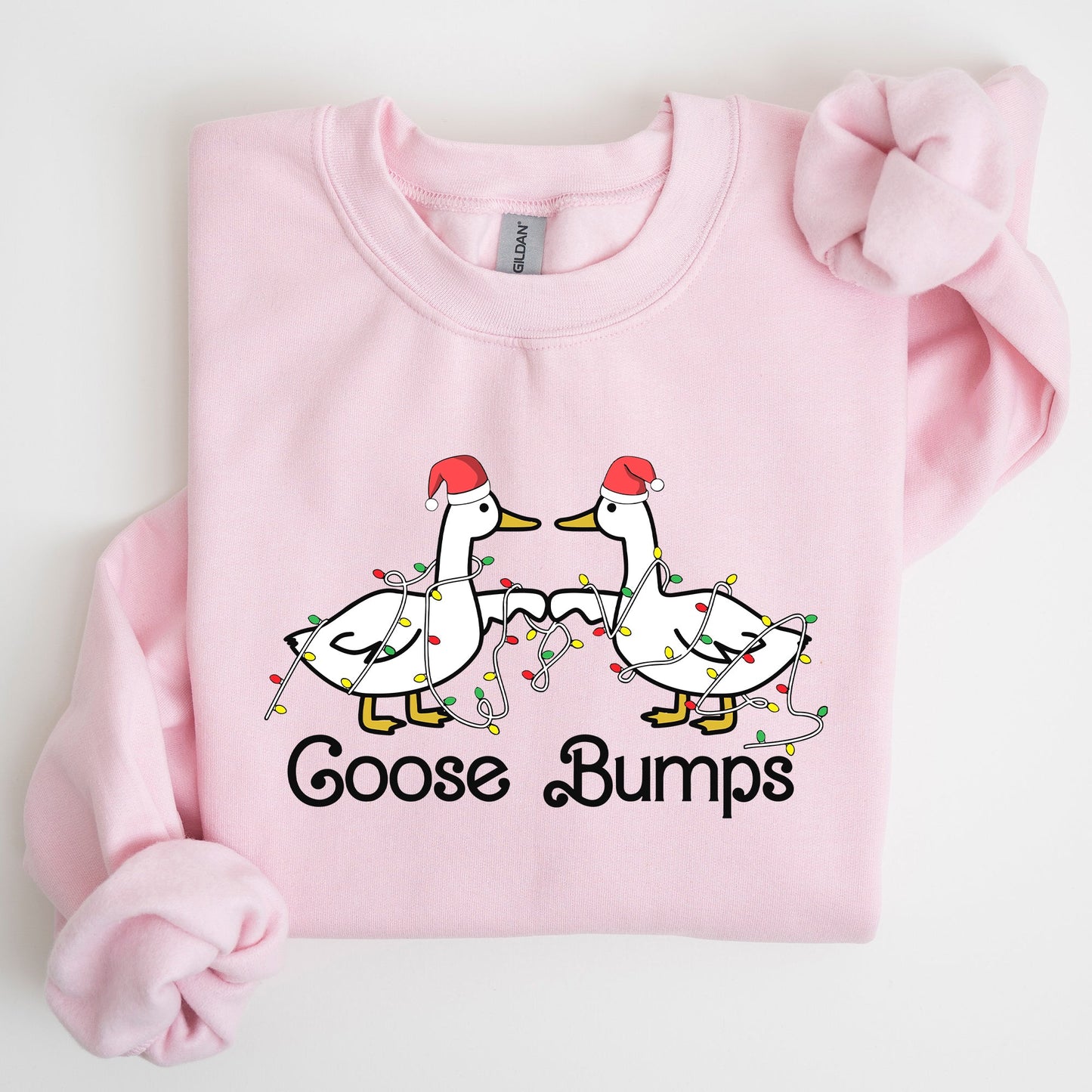 Goose Fist Bumps, Christmas, Santa, Cute, Funny, Xmas Sweatshirt