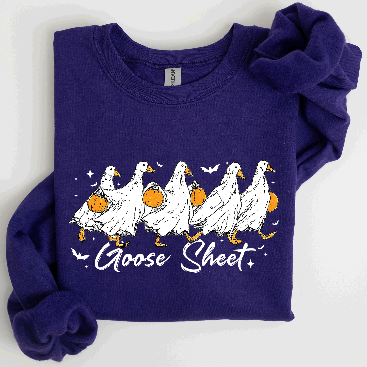 Goose Sheet, Cute, Halloween, Trick or Treat Sweatshirt