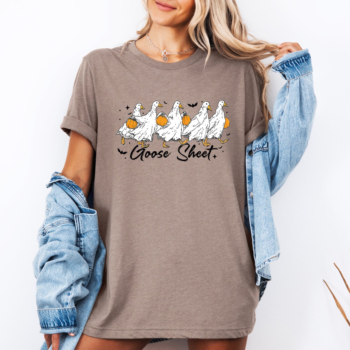 Goose Sheet, Cute, Halloween, Trick or Treat, Tshirt